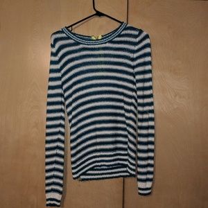 Aeropstale small striped high low sweater